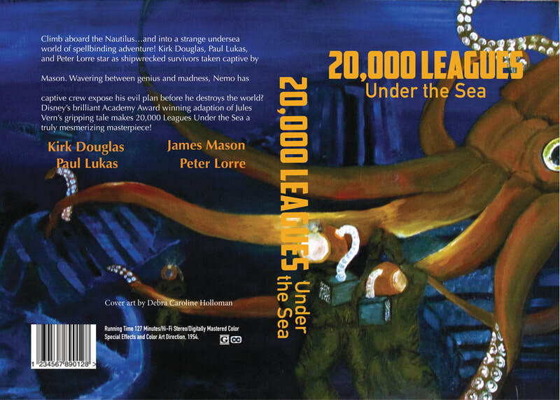 20,000 Leagues DVD Cover Art, oil on wood, 2018